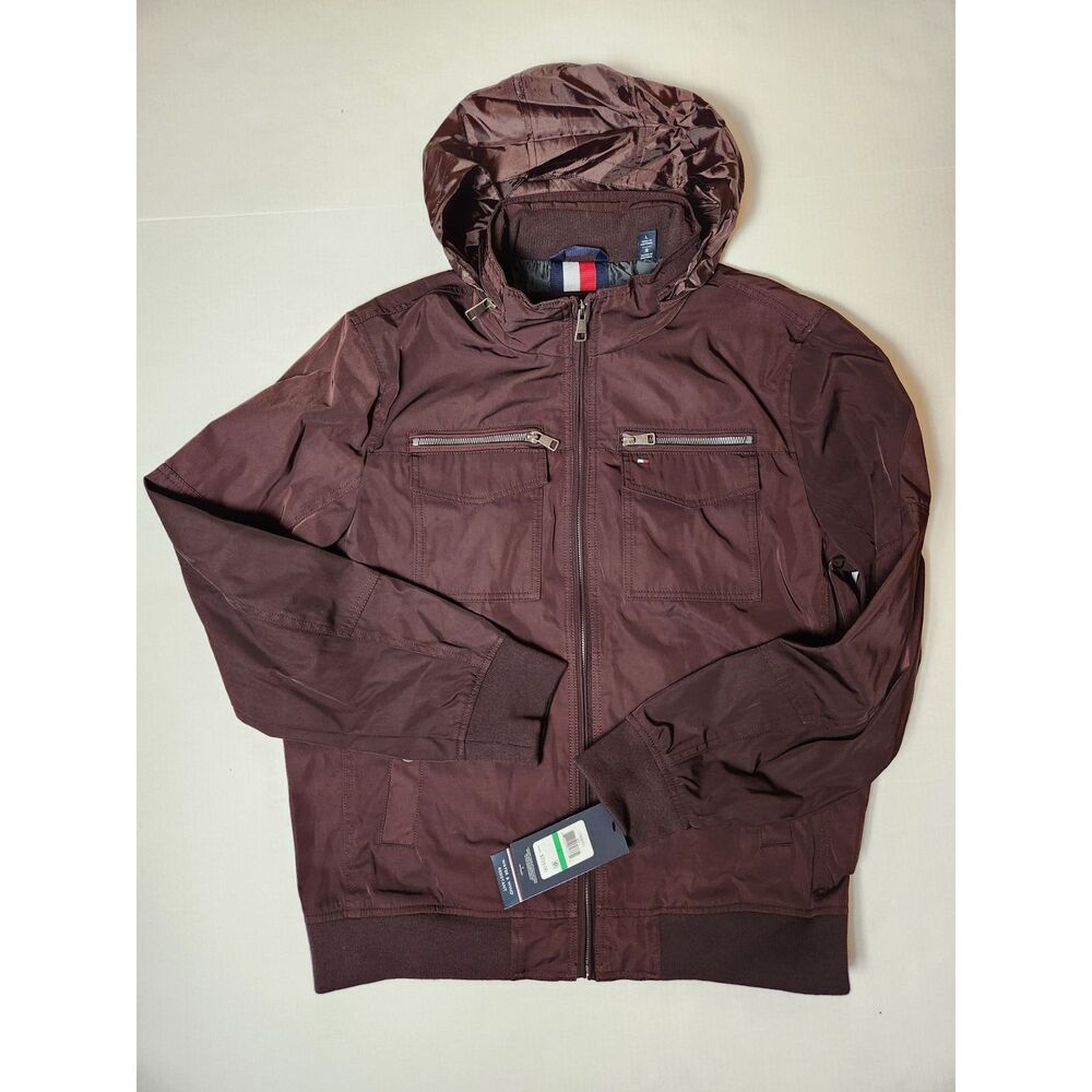 Tommy Hilfiger Water & Wind Resistant Performance Bomber Jacket Men’s Large Port